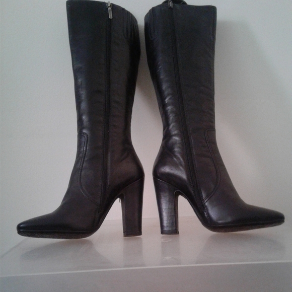 HOST PICK. CARLO PAZOLINI boots. Black leather. 37 - Picture 3 of 6